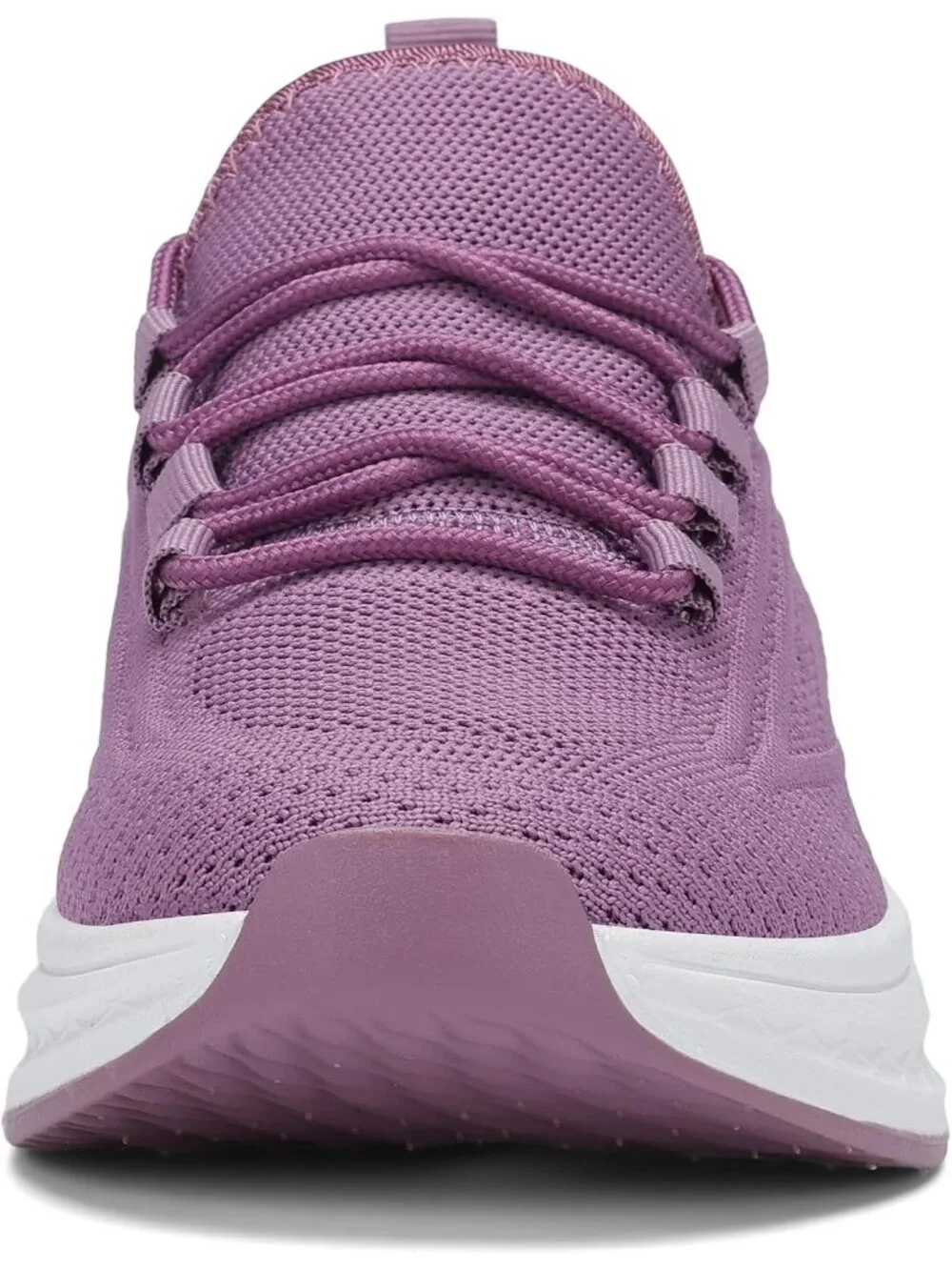 Women's Purple Breathable Lightweight Walking Non Slip Fashion Casual Sneaker - Picture 6 of 6